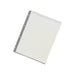 Lihitlove Clear Pocket A4S 30 agujeros 1 juego = 10 piezas Gris N2006