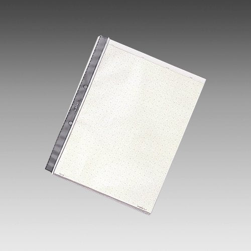 Lihitlove Clear Pocket A4S 2 agujeros 1 juego = 10 piezas Gris N2008