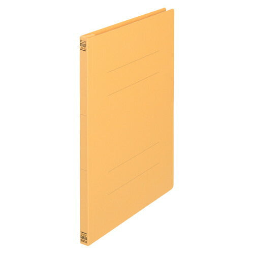 PLUS フラットファイル ノンステッチ 縦型(S) NO.021N イエロー プラス 78-037　4977564133641（10セット）