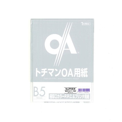 Sakae Shigyo Tochiman Очень плотная цветная бумага PPC, 128 г, толщина бумаги 150 микрон, B5, 50 листов, белая