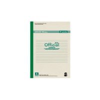Official Eco Recycled Paper Notebook Thread Binding A4 A-lined (7mm) 1A4FE