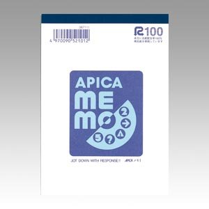Bloc-notes Apica B7 Mémo 1