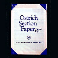 Ostrich A4 semi-logarithmic graph paper thick blue 100 sheets pack 2111