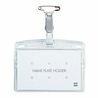 Open Tag Namensschild, weiche horizontale Visitenkarte, Grau NT-2P-GY