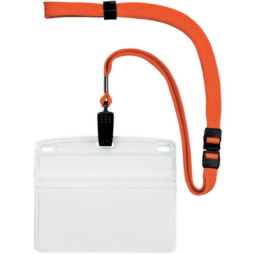 Open Industrie Hangend naamplaatje Zacht etui Cliptype Horizontaal Extra groot Oranje nl-21p-rg Open Industrie 4970115564246