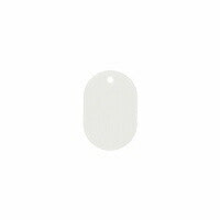 Open Industry BF-40-WH Nummerplaatjes Groot Effen 25 Stuks Wit BF40WH