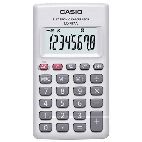 CASIO カードタイプ電卓 LC-797A-N