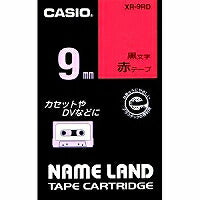 Casio Label Writer Nameland Tape 9mm XR-9RD Rød