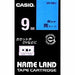 Casio Label Writer Nameland Tape 9mm XR-9BU Blå
