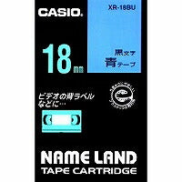 Casio Label Writer Nameland Tape 18mm XR-18BU Blue
