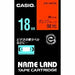 Casio Label Writer Nameland Tape 18 mm XR-18FOE Orange fluo