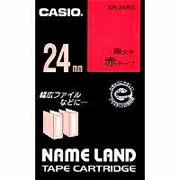 카시오 라벨 라이터 네임랜드 테이프 24mm XR-24RD 레드