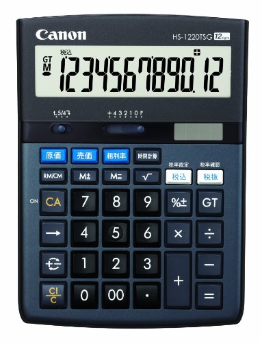 Canon 12桁電卓 HS-1220TSG SOB グリーン購入法適合 商売計算機能付