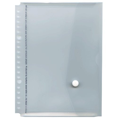 A5 20-hullers ringbindslomme med flap [transparent] JHP03T