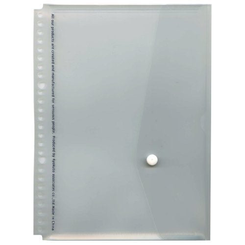Bolso para pasta B5 com 26 furos e aba [transparente] JHP04T