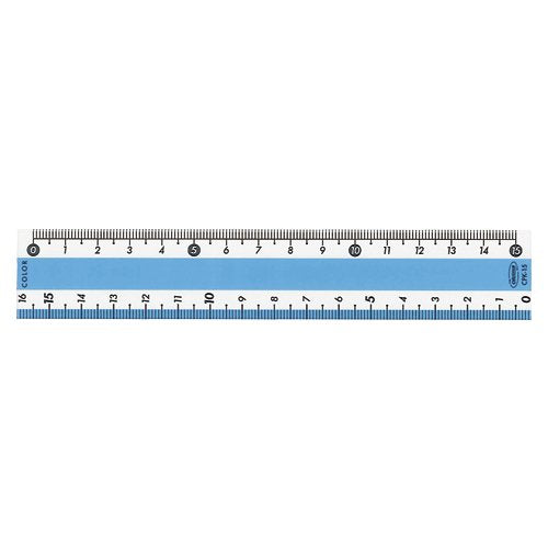 Kyoei Plastic Farve Lige lineal Blå CPK-15-B