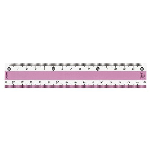 Kyoei Plastic Farve Lige lineal Pink CPK-15-P