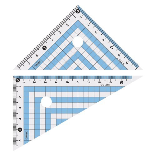 Regla Triangular de Color Plástico Kyoei Azul CPK-120