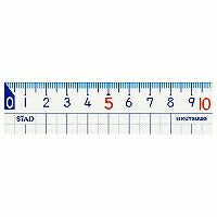Kutsuwa STAD Math Lineal 10cm HS10A