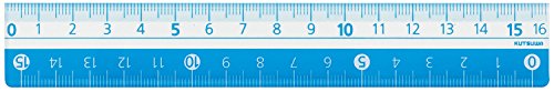 Kutsuwa STAD Kleurenliniaal 16cm KB027LB Lichtblauw