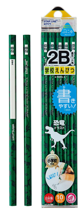 クツワ 学校えんぴつ2B ダイナソー ST102GR クツワ 4901478150609