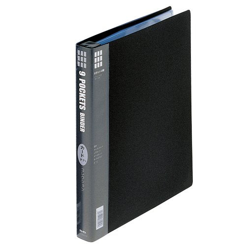Collect 3 pocket binder black (thick type) S-343-BK