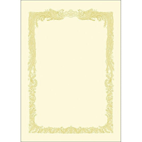 Taka seal OA award paper 10-1068 Horizontal writing Cream Kent paper A4 10 sheets