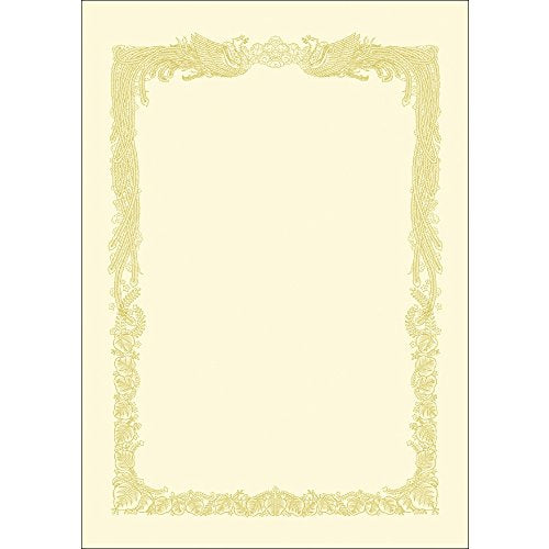 Taka Seal OA Award Paper 10-1168 Horizontal writing Cream A4 100 sheets
