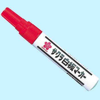 Sakura Crepas White Board Marker für mittlere Spitzen Ecofeel Red WBKE#19