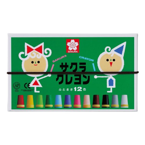Sakura Crayon Crayon Rouleau Épais 12 Couleurs LY12R