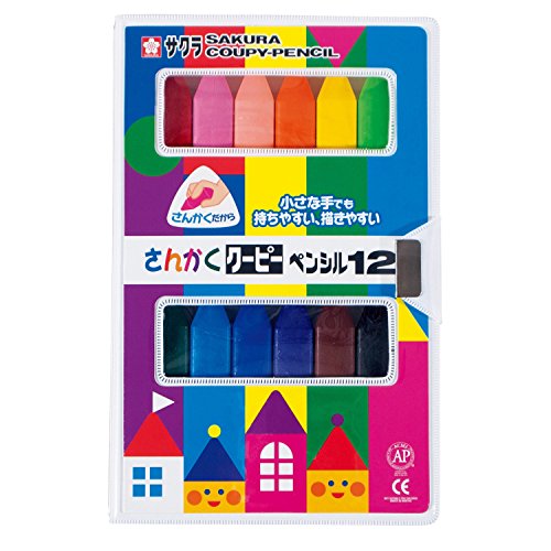 Sakura Crepas Triangular Coupie Bleistift 12 Farben FYL12