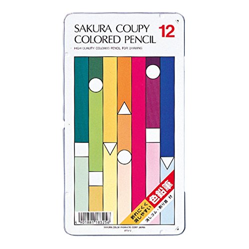 Sakura Crepus Coupy colored pencils 12 colors PFY12