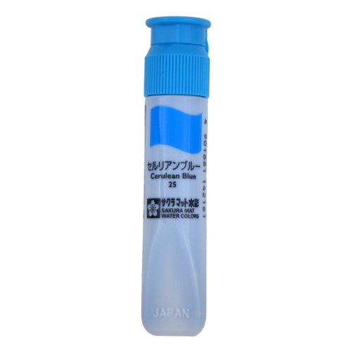 Sakura Crepas matte aquarel enkele kleur (12ml) in poly tube MWP#25 Cerulean blauw