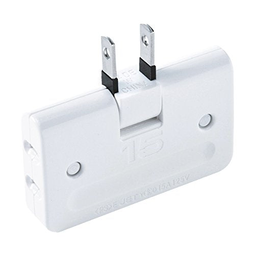 Sanwa Supply Flacher Dreifachhahn 2P 3 Münder Weiß TAP-AC5N