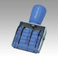 Shachihata Rotating Rubber Stamp Europæisk Tobi Dato No. 4 Mincho Font