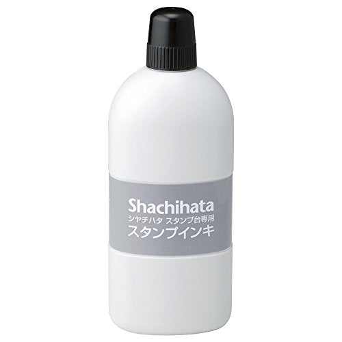 Shachihata Stempeltinte für Stempelkissen SGN-250-K, große Flasche, Schwarz