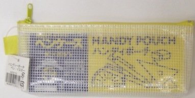 Hapira Mesh Type Handy Pouch Pen Etui Gul HP307-YE 90×205