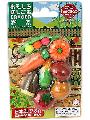 Iwako Blister Gomma Poppy Yasai ER-BRI023