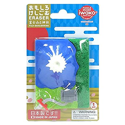 Iwako Blister Poppy Rubber Mt. Fuji e ER-BRI036