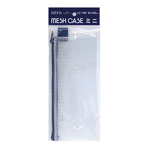 Sekisei Azone Mesh Case Packed PEN Size Blue AZ-136P