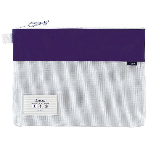 Sekisei Segres Mesh Case A4 Type Navy Blue AZ-2327