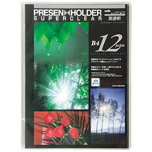 Pemegang Hadir Sekisei Super Clear B4-S 12 Poket Clear SCH-60