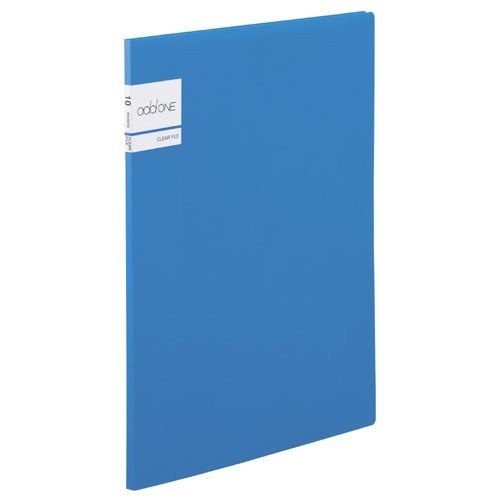 Sekisei Ad-One Archivador transparente A4-S 10 bolsillos Azul AD-2011-10