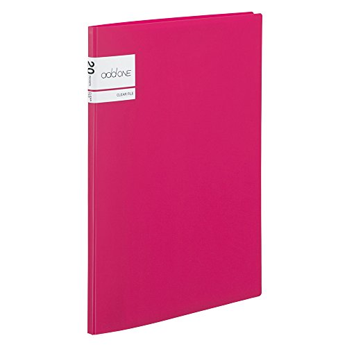 Sekisei Ad-One Clear File A4-S 20 Pockets Pink AD-2021-21