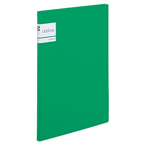 Sekisei Ad-One Clear File A4-S 20 Pockets Green AD-2021-30