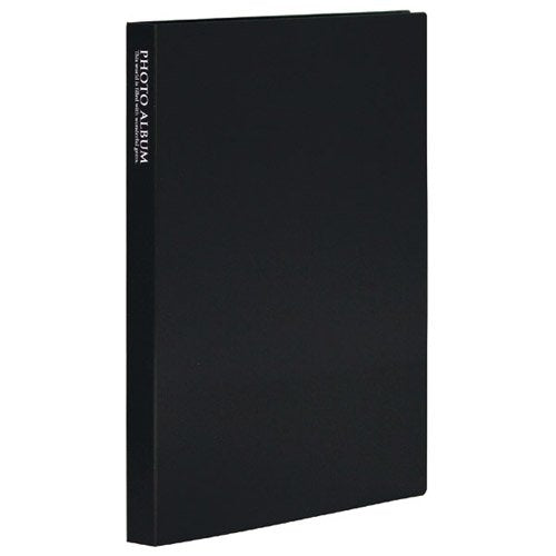 SEKISEI Album Album fotografico tascabile Alta trasparenza Formato KG Contiene 80 Cartoline 51~100 Fogli Nero KP-80P