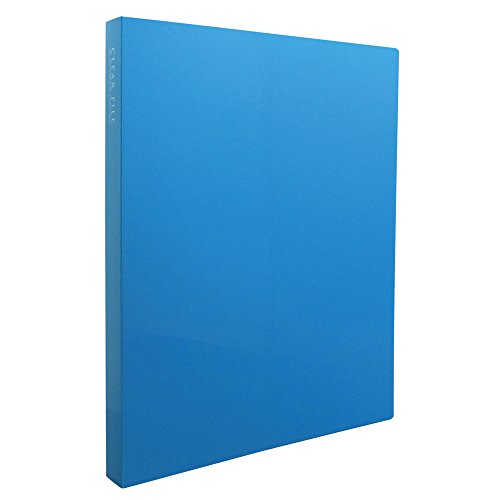 SEKISEI Álbum Pocket Clear File Alta transparencia A4-S 40 bolsillos A4 51~100 hojas Azul KP-2514