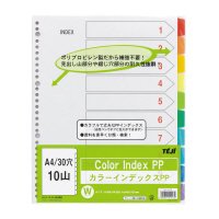 Teeji Color Index PP IN-3410 A4 30 Löcher 10 Halterungen