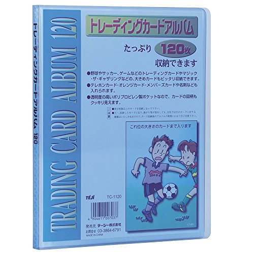 TC-1120-02 Album di carte collezionabili 30 carte Contiene 120 carte Blu TC-1120-02
