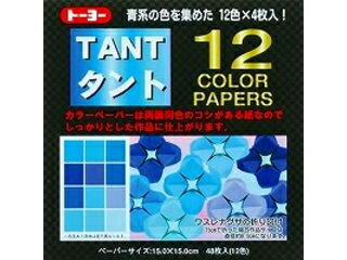 Toyo Tanto Carta 12 colori 15 cm 12 colori blu (48 fogli) Toyo 68002
